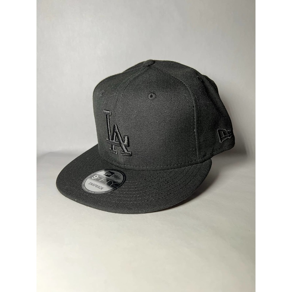 Los Angeles Dodgers MLB New Era 9FIFTY All Black Cap Snapback Custom